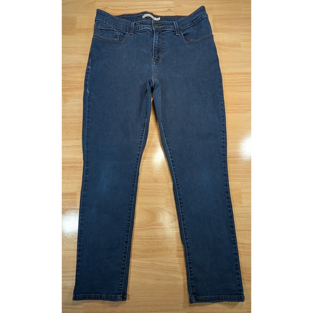 Levi's Classic Mid Rise Skinny Jeans Womens 12S W31 L27.5 Dark Wash Blue 58575